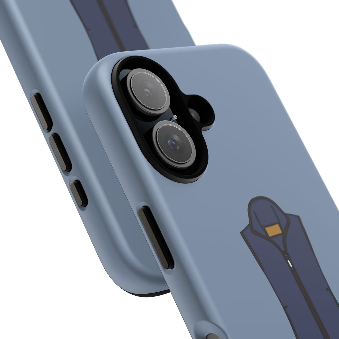 Blue fleece case