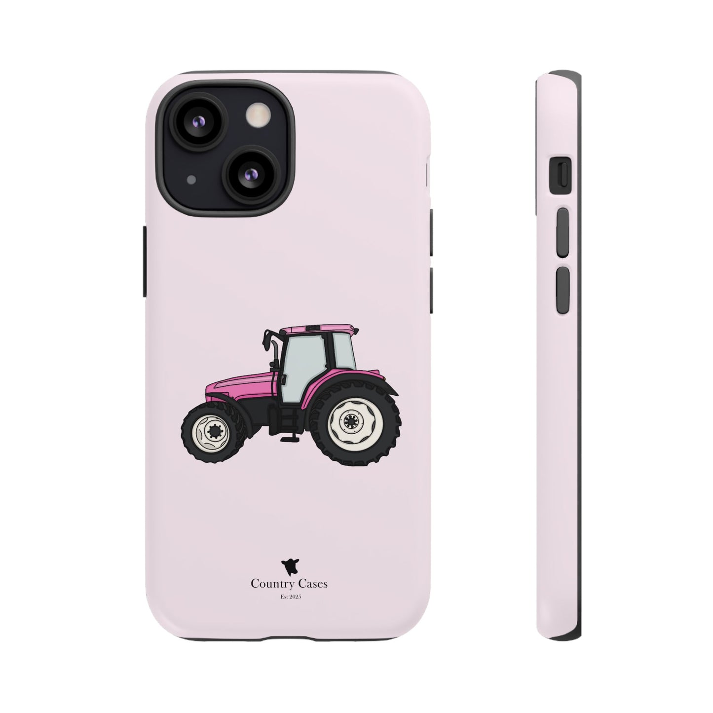 Pink tractor case