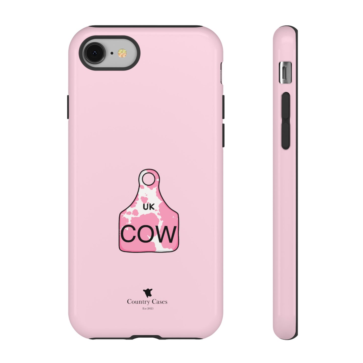Pink ear tag case