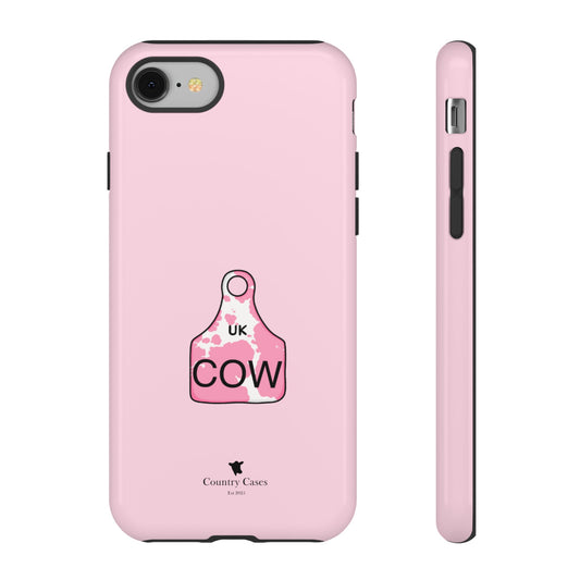 Pink ear tag case