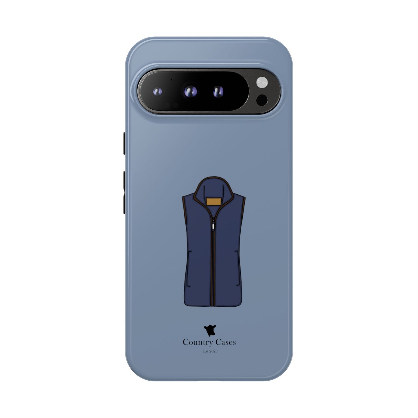 Android blue waistcoat case