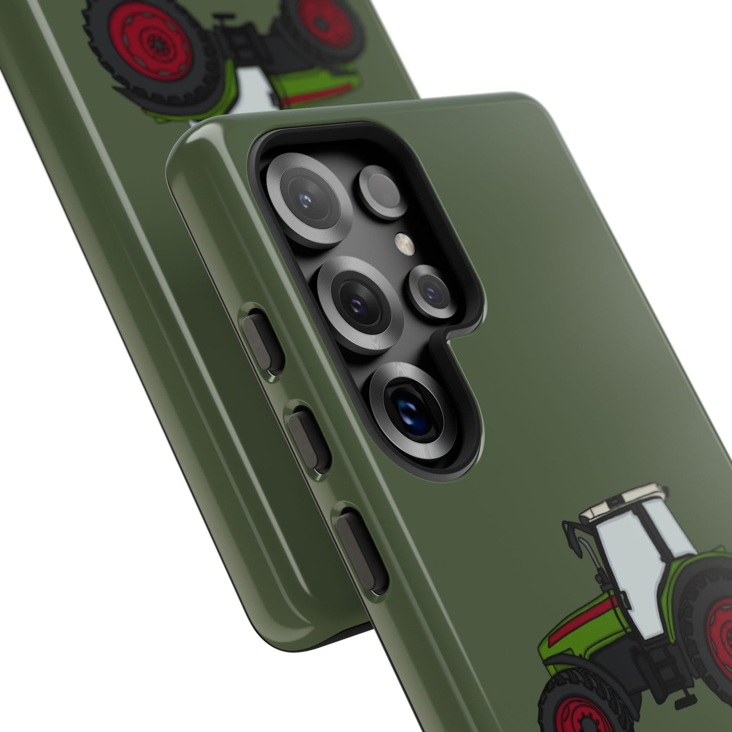 Android green tractor case