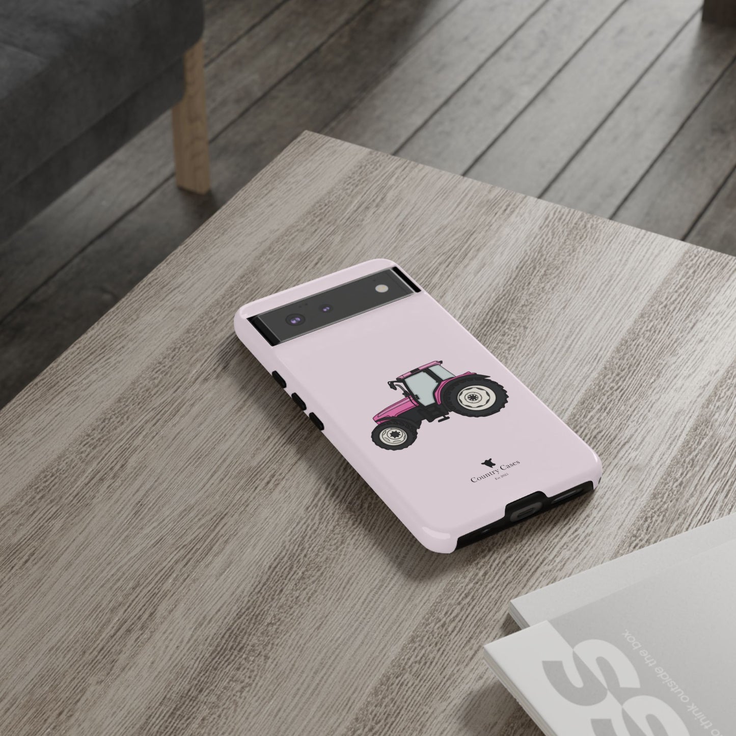 Android pink tractor case