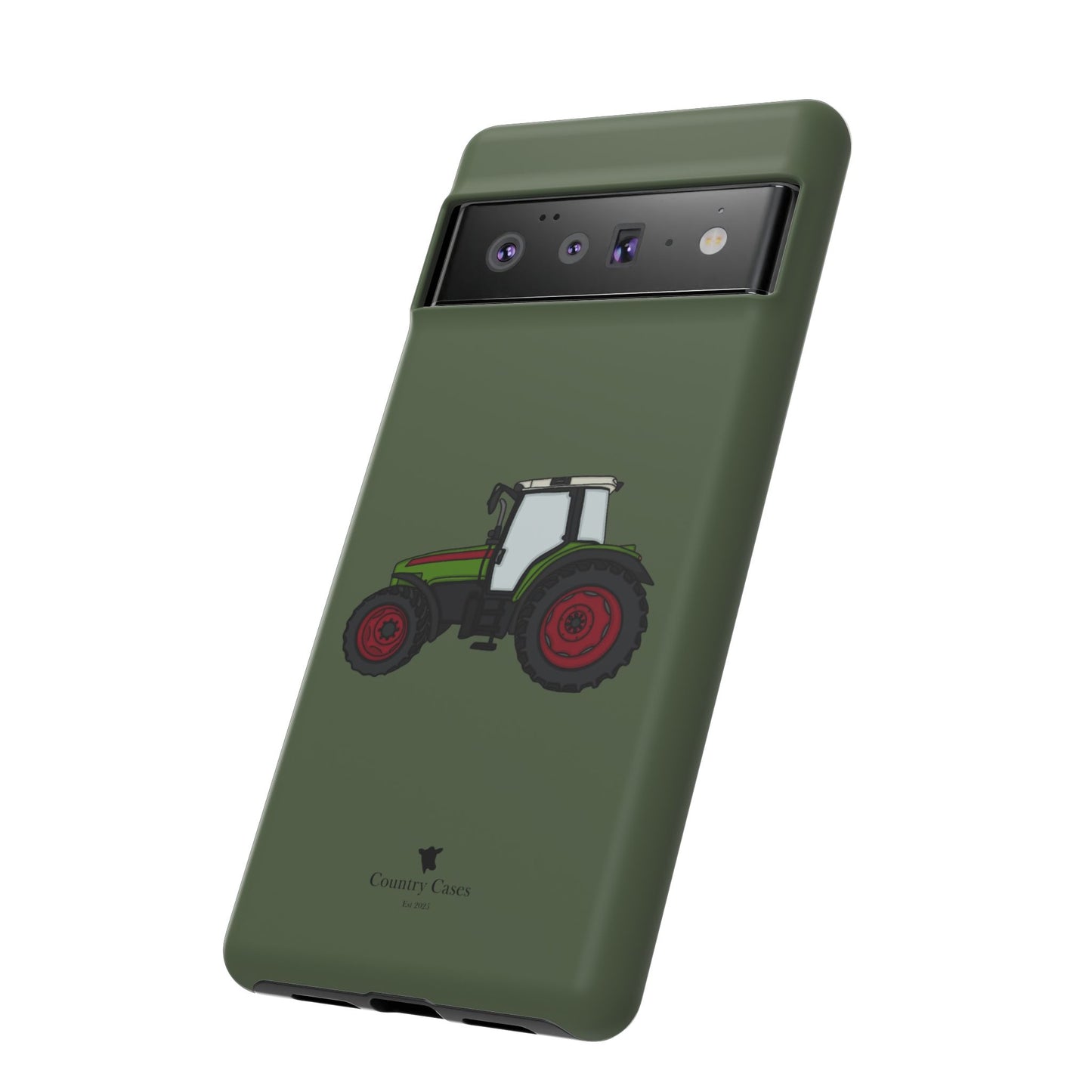 Android green tractor case
