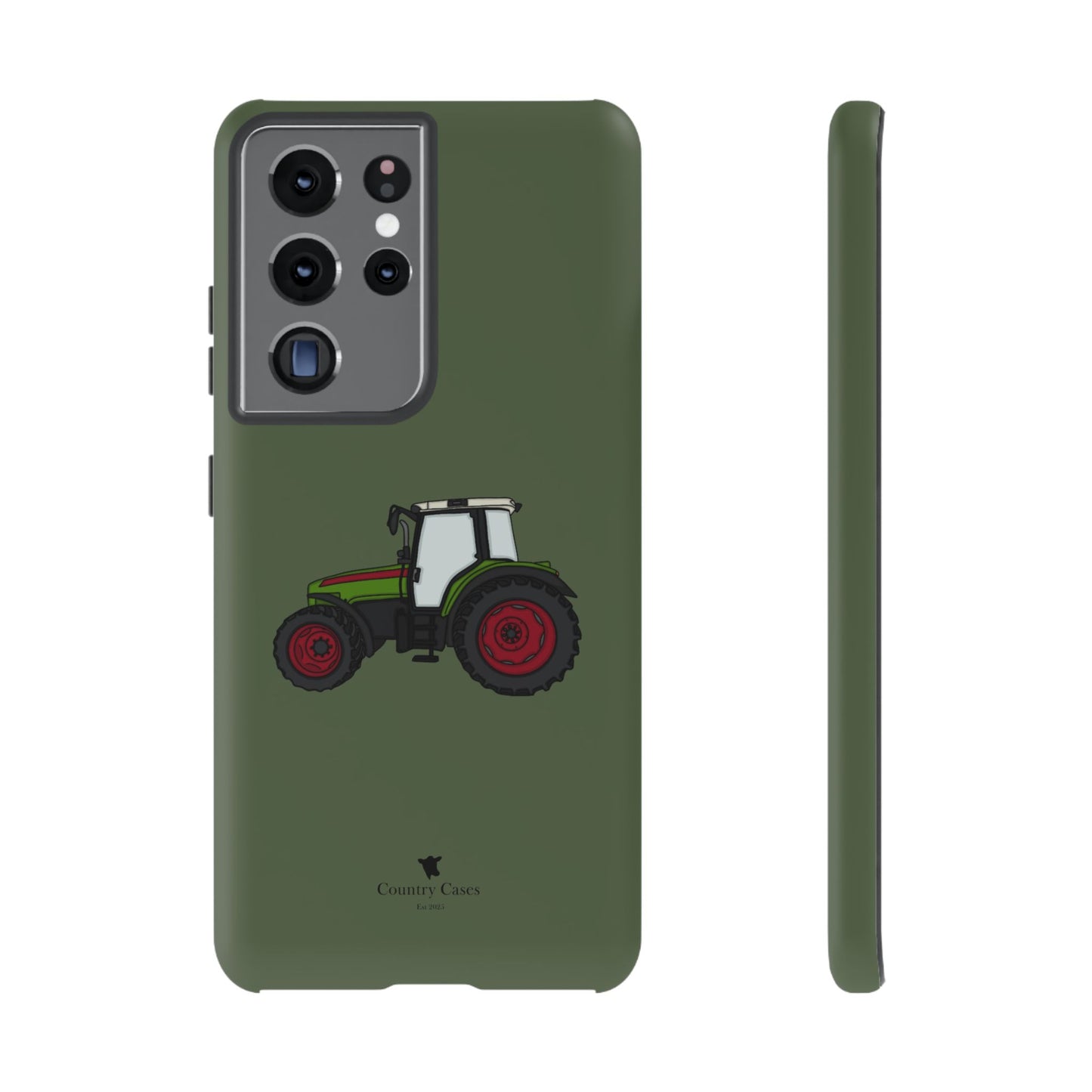 Android green tractor case