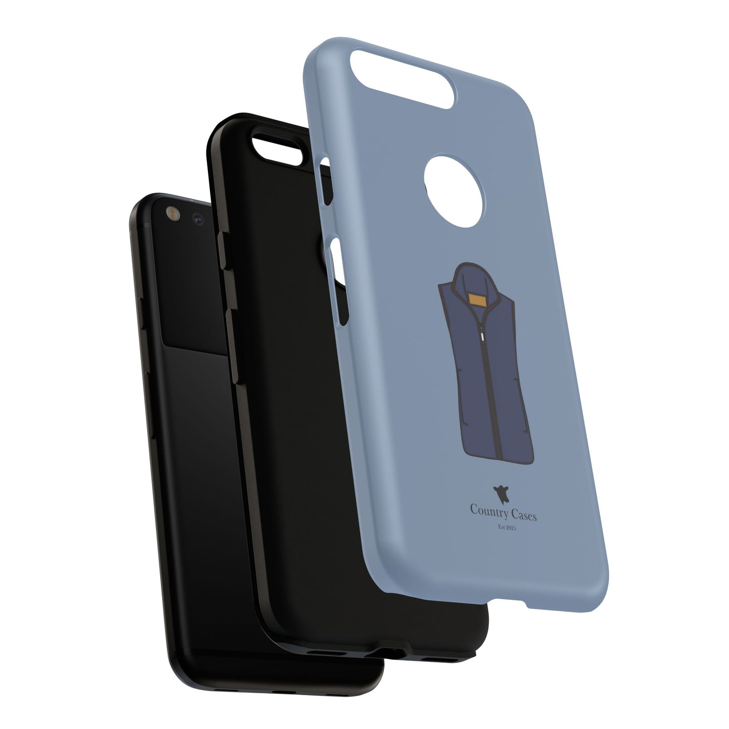 Android blue waistcoat case