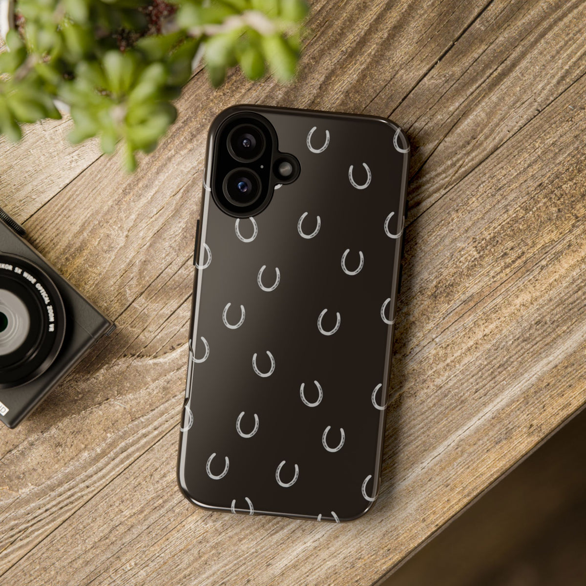 Wood Horse Shoe Case