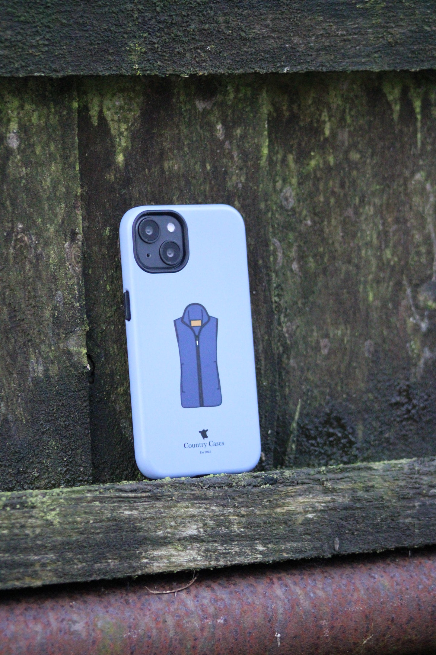 Android blue waistcoat case