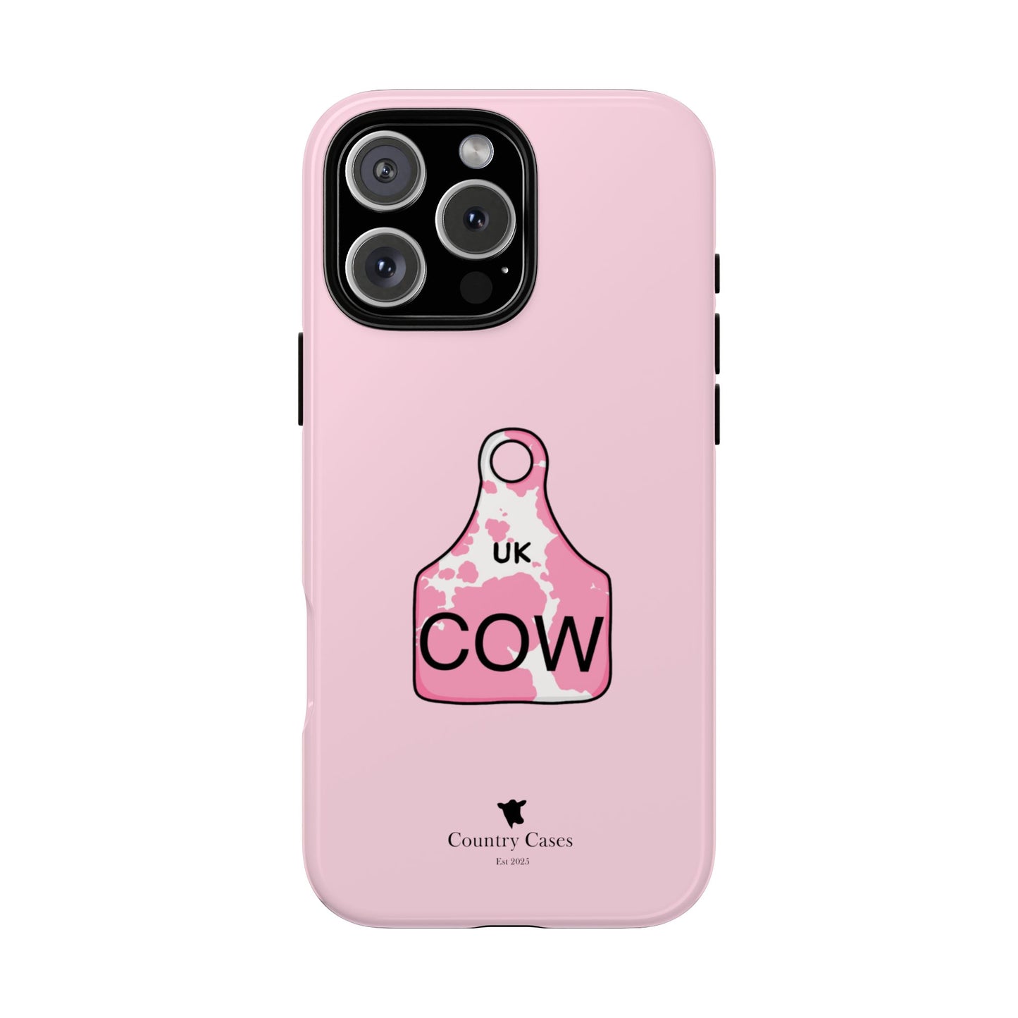 Pink ear tag case