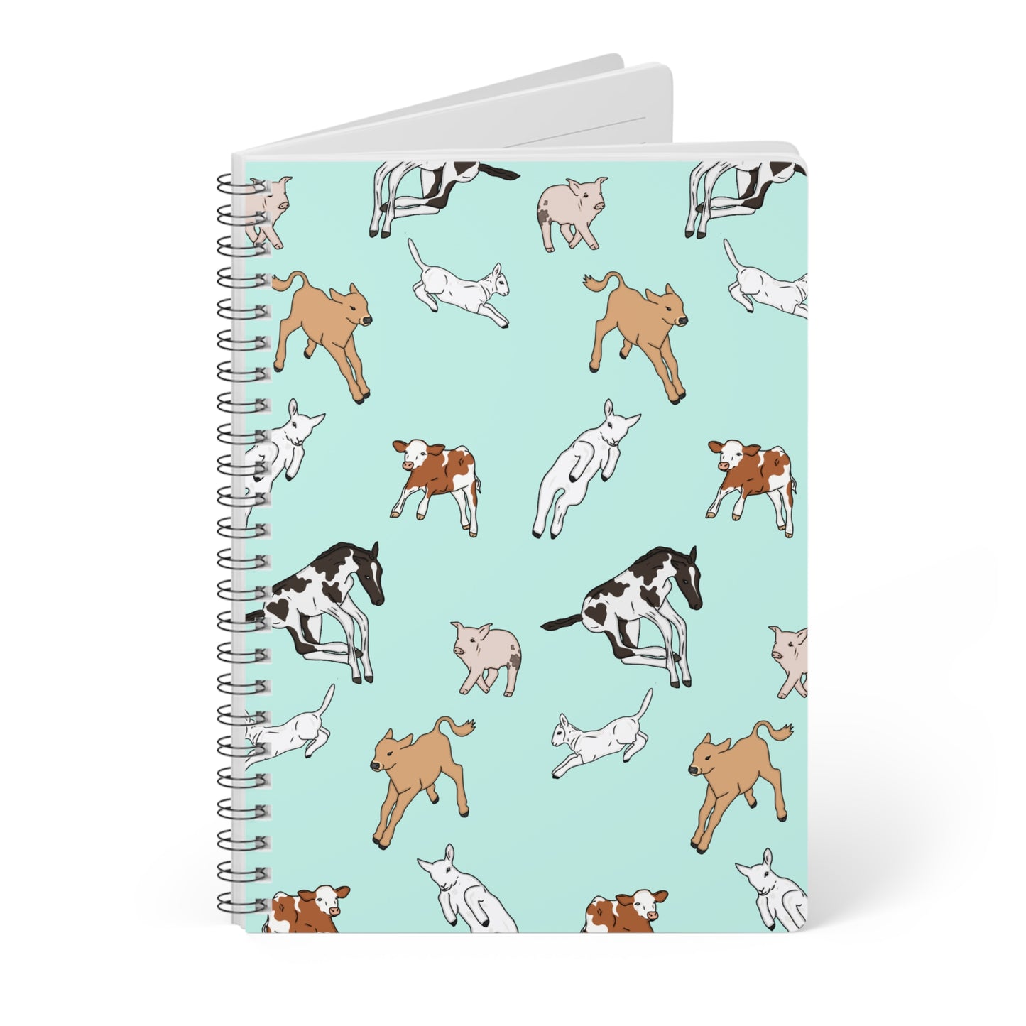 Farmyard friends blue notebook