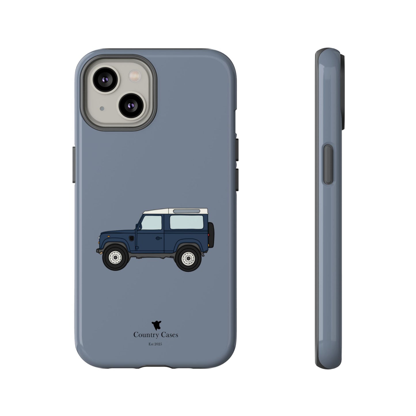 Blue landy phone case