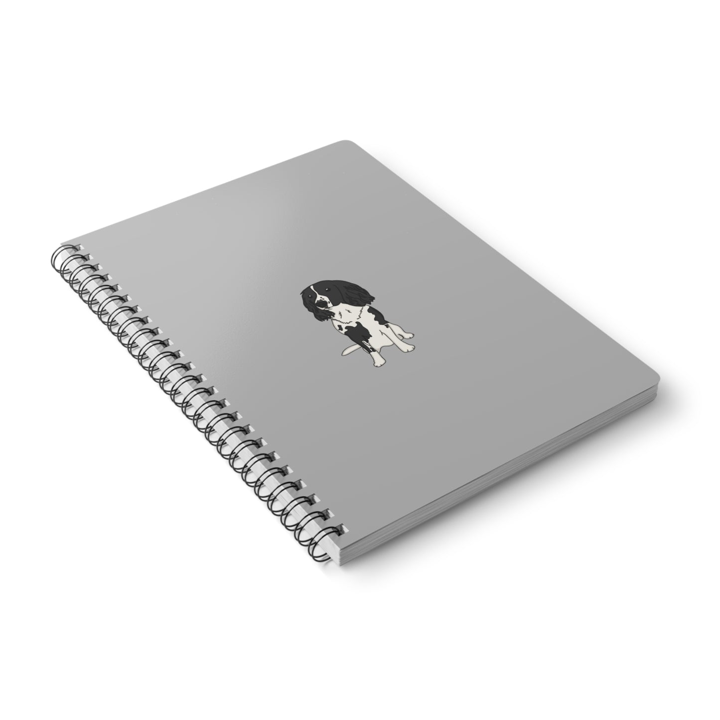 Black spaniel notebook