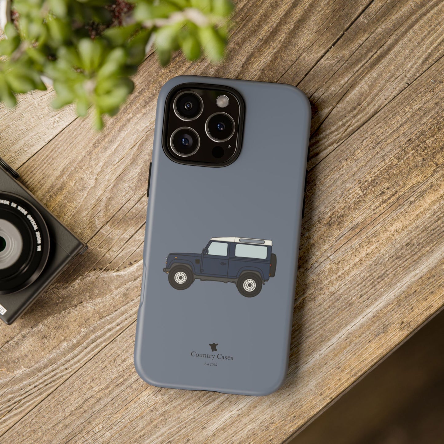 Blue landy phone case