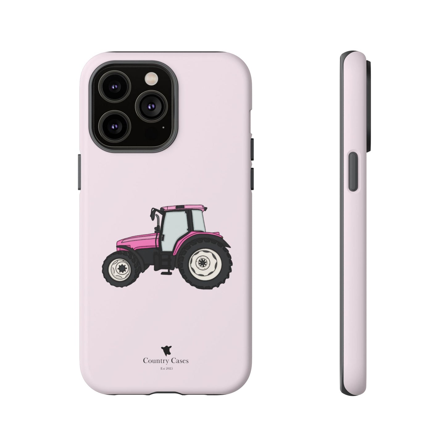 Pink tractor case