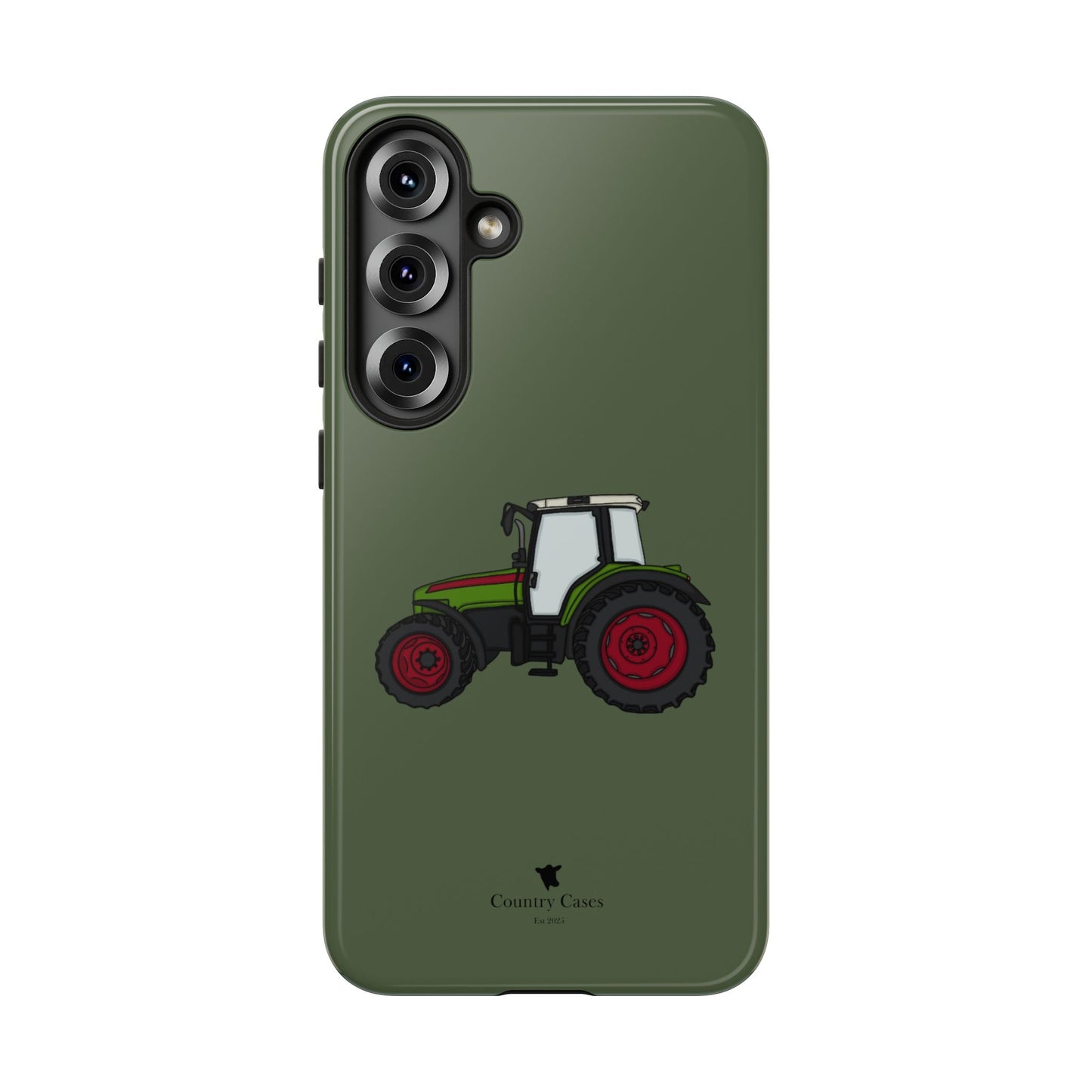 Android green tractor case
