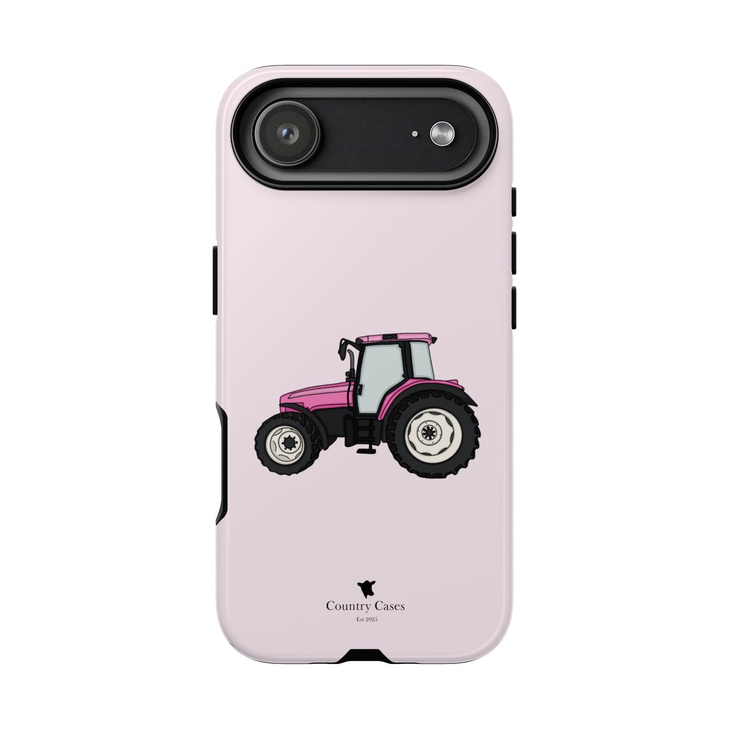 Pink tractor case