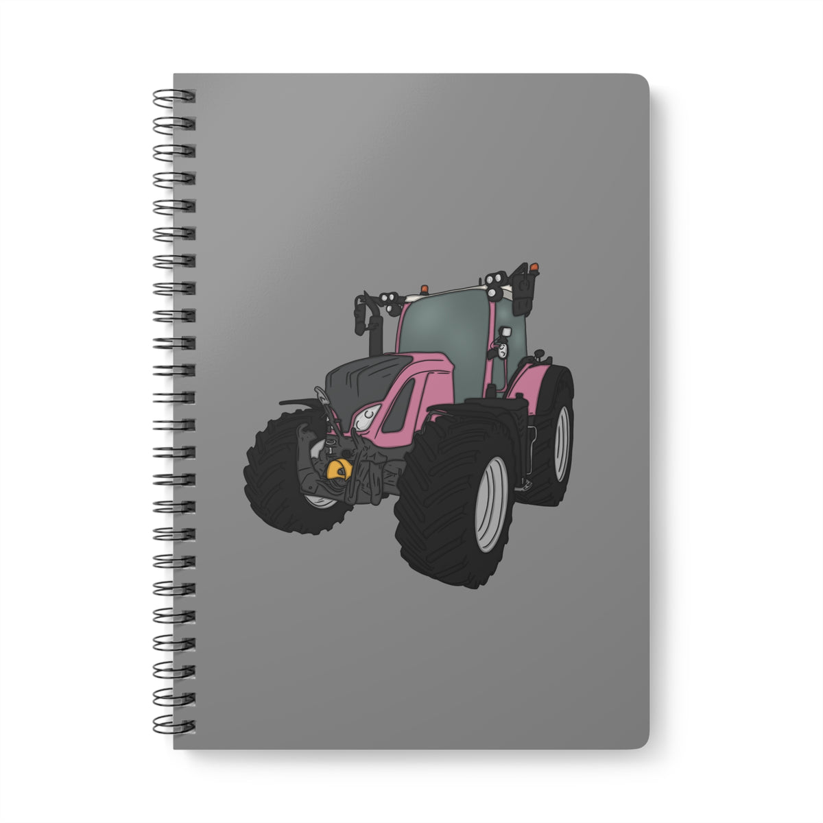 Blush Tractor Notebook