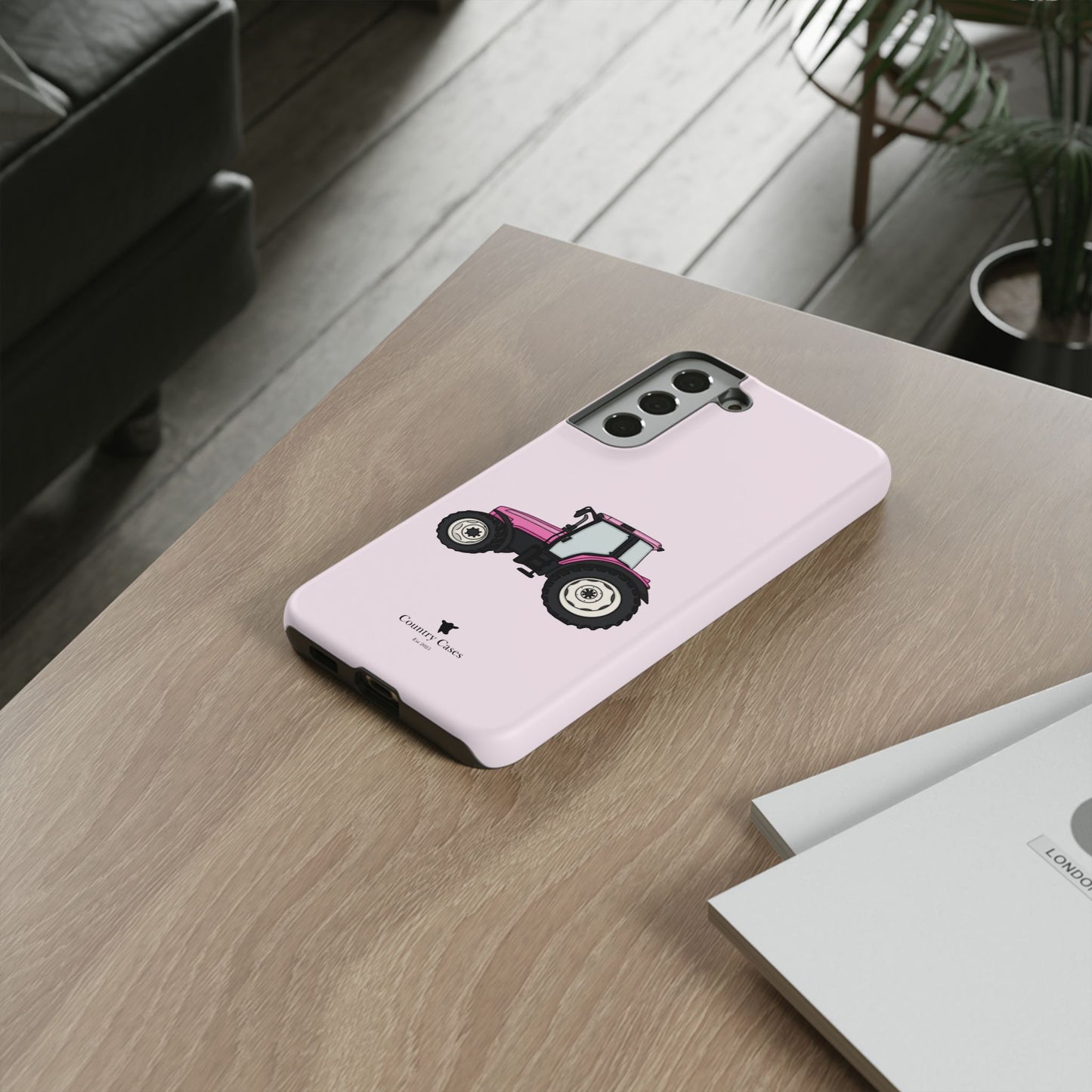 Android pink tractor case