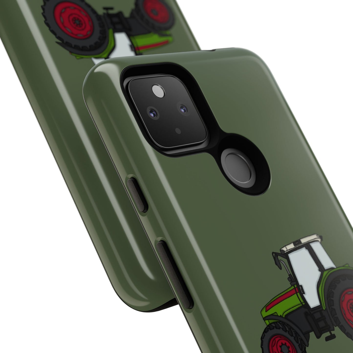 Android green tractor case