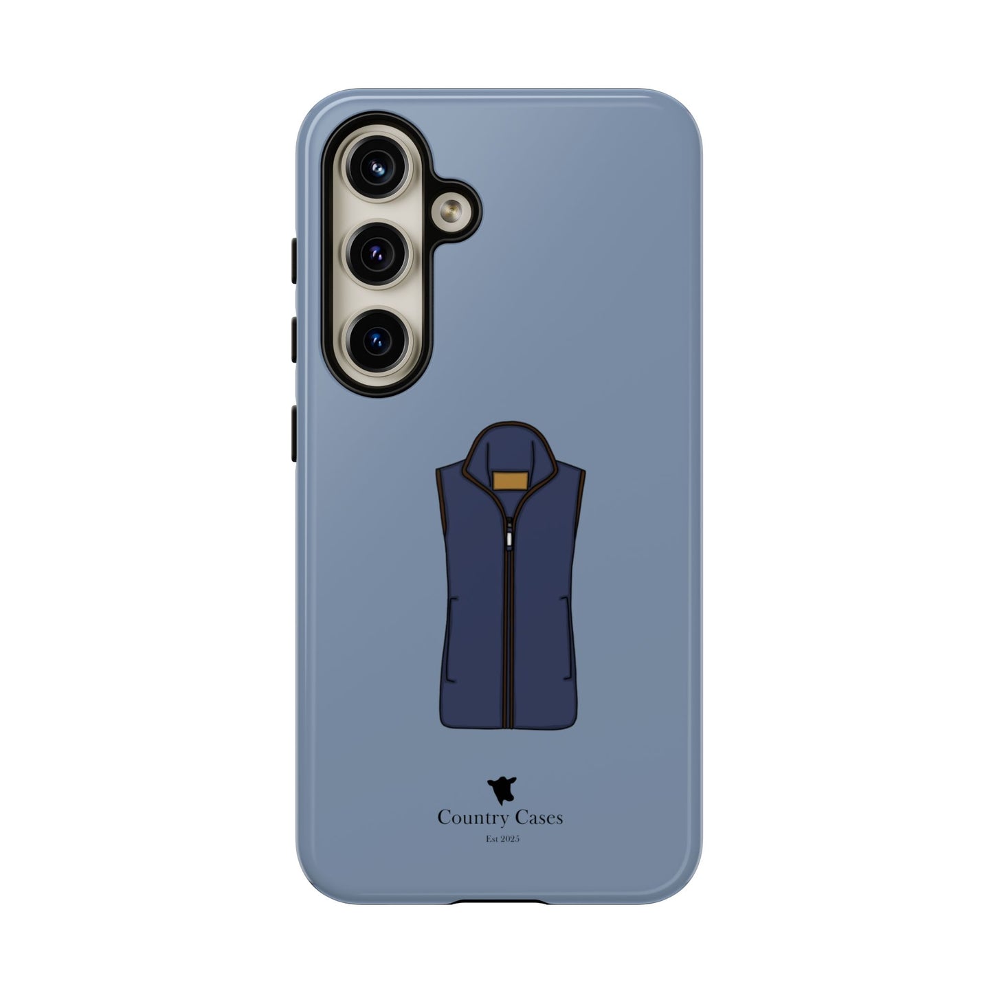 Android blue waistcoat case