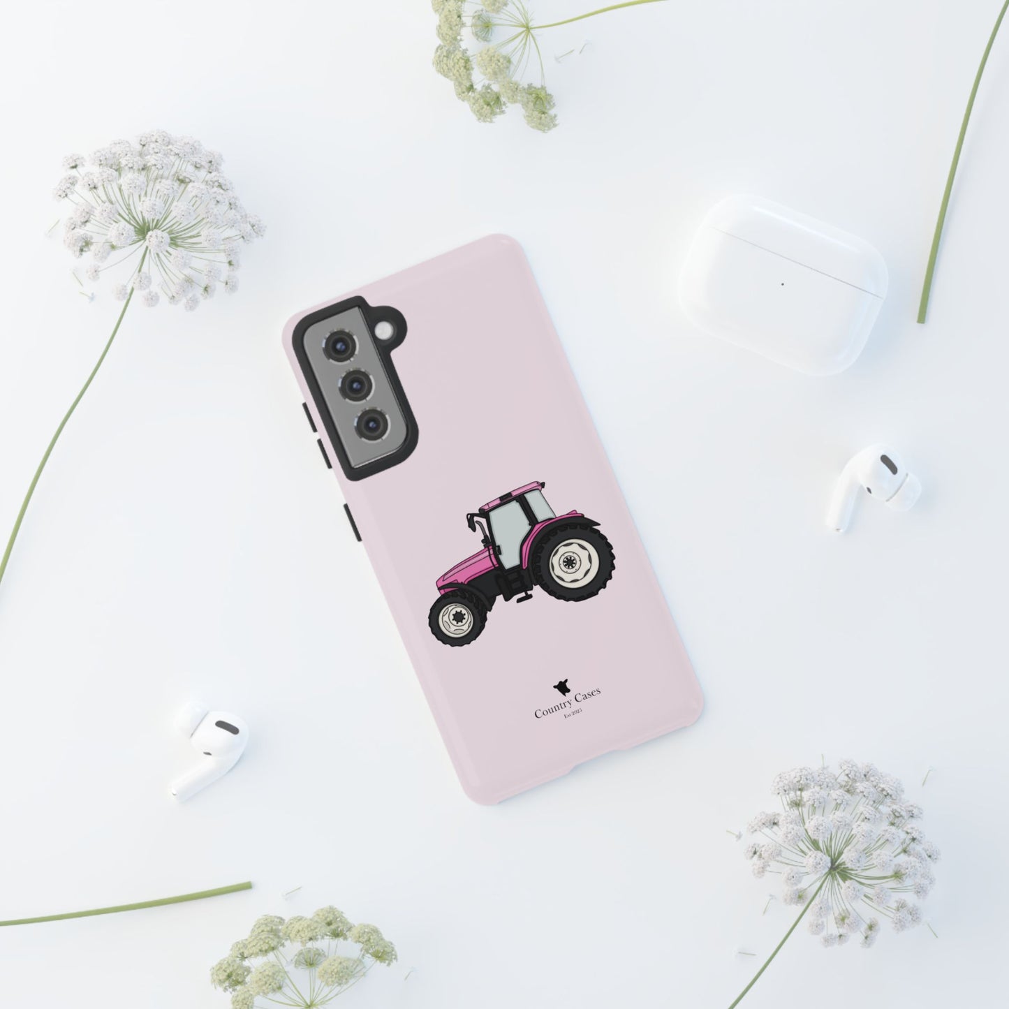 Android pink tractor case