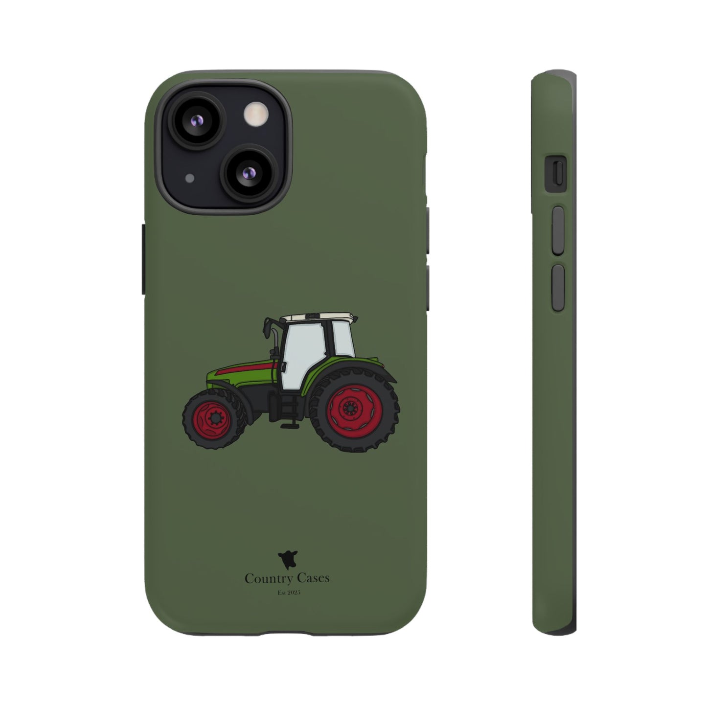 Green tractor case