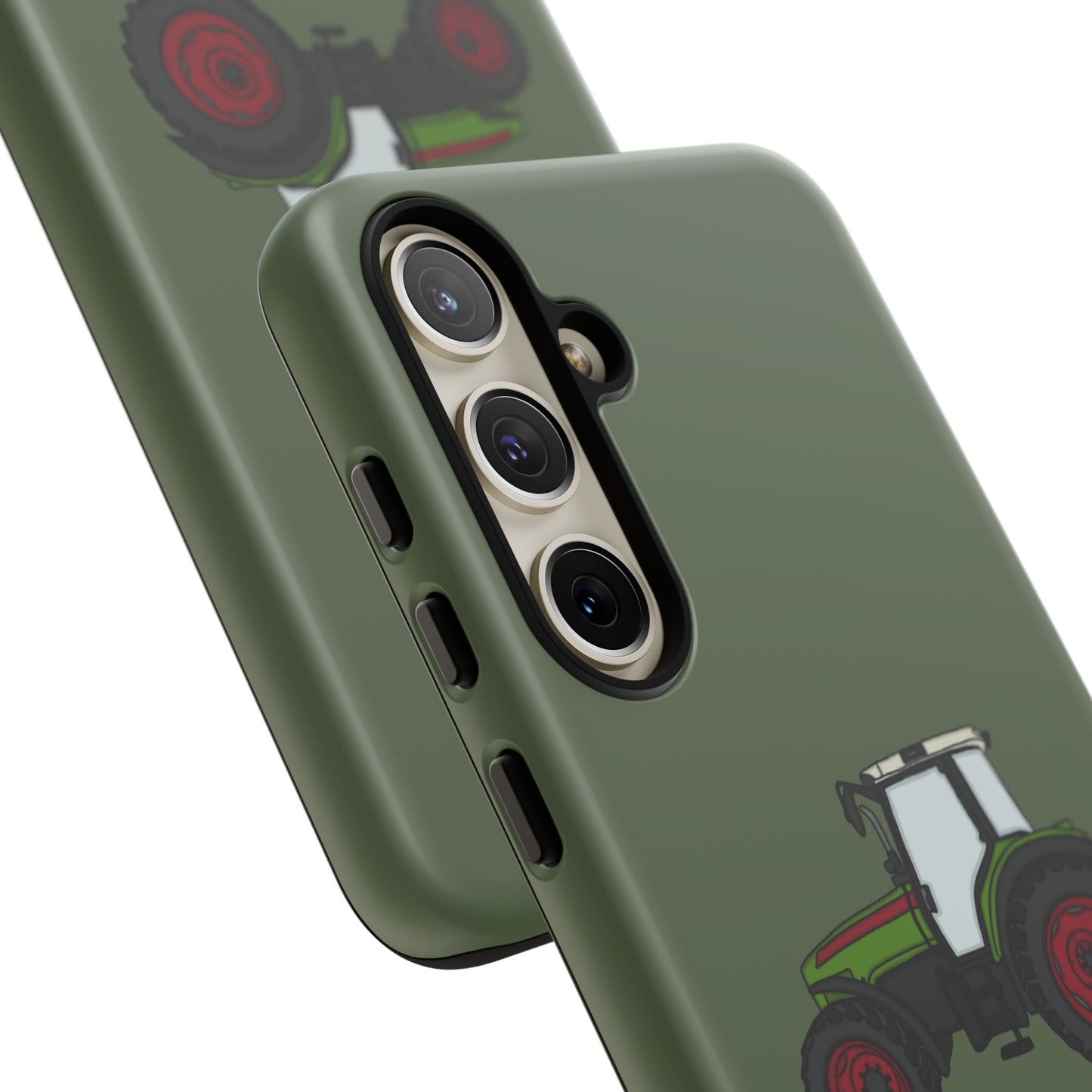 Android green tractor case