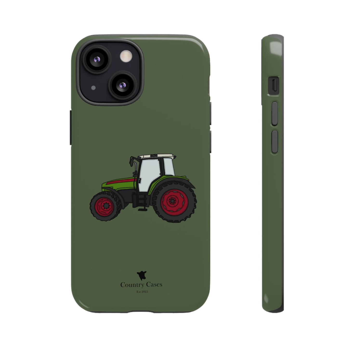 Green tractor case
