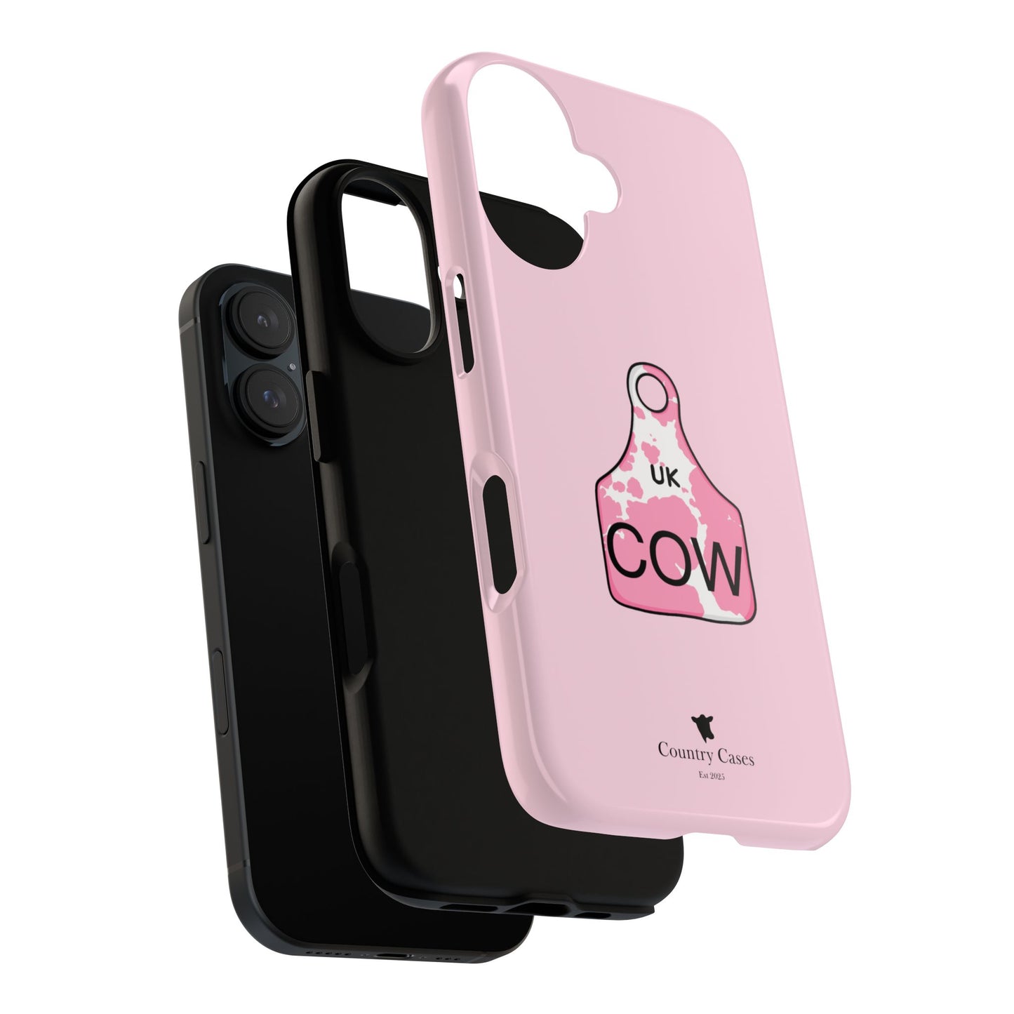 Pink ear tag case
