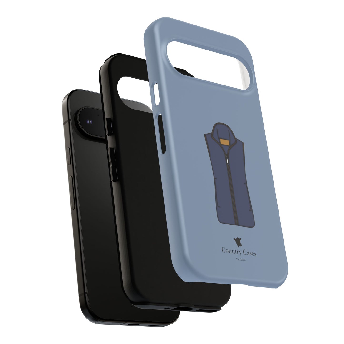 Android blue waistcoat case