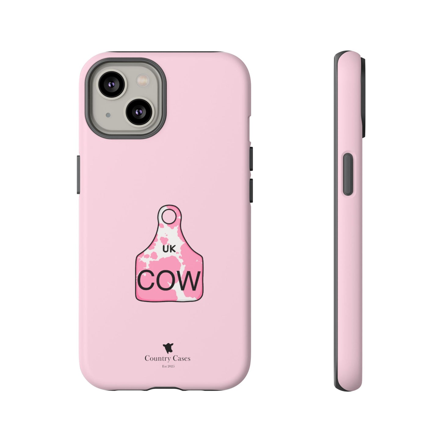 Pink ear tag case