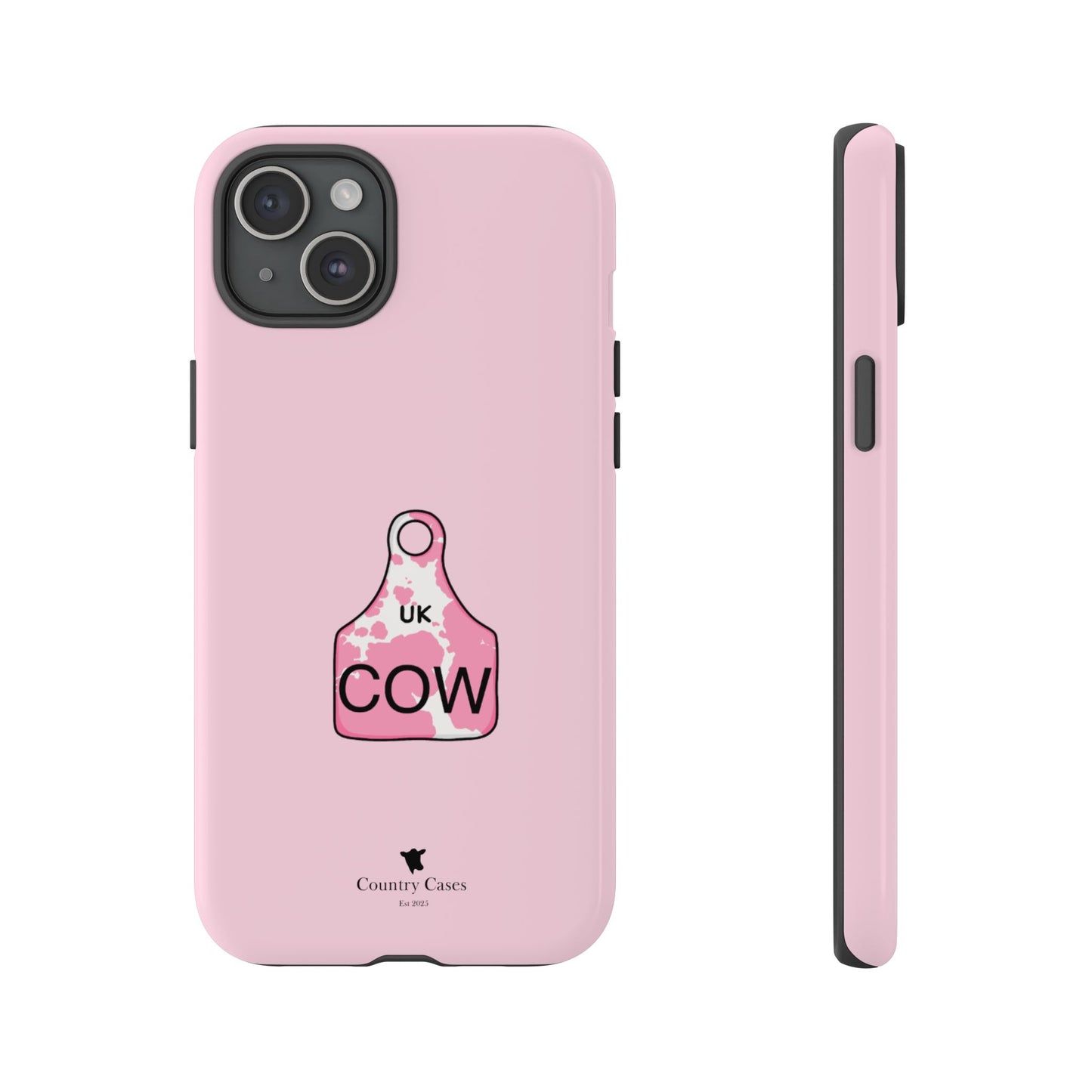 Pink ear tag case