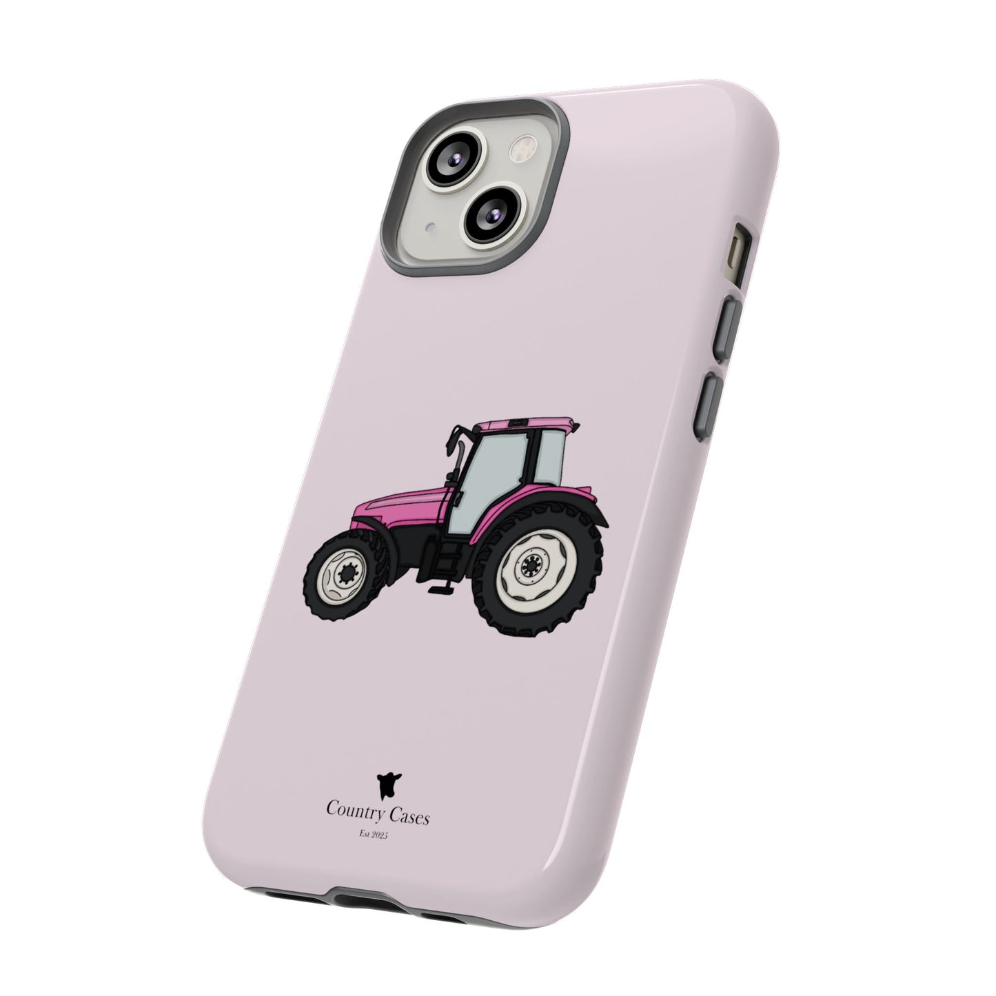 Pink tractor case