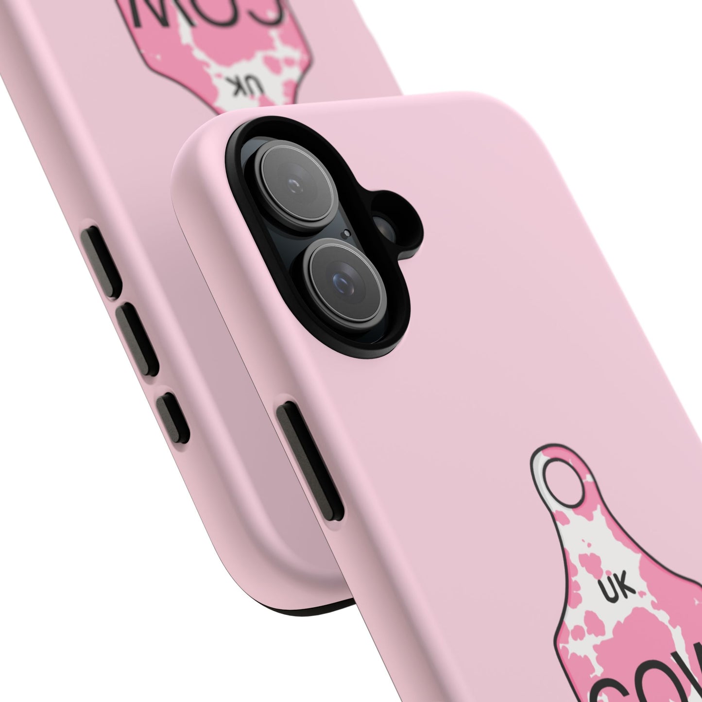 Pink ear tag case