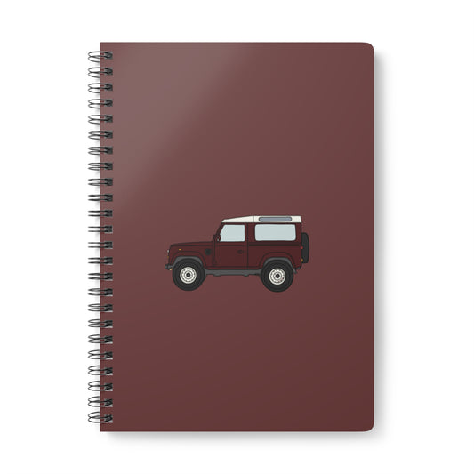 Berry red landy notebook