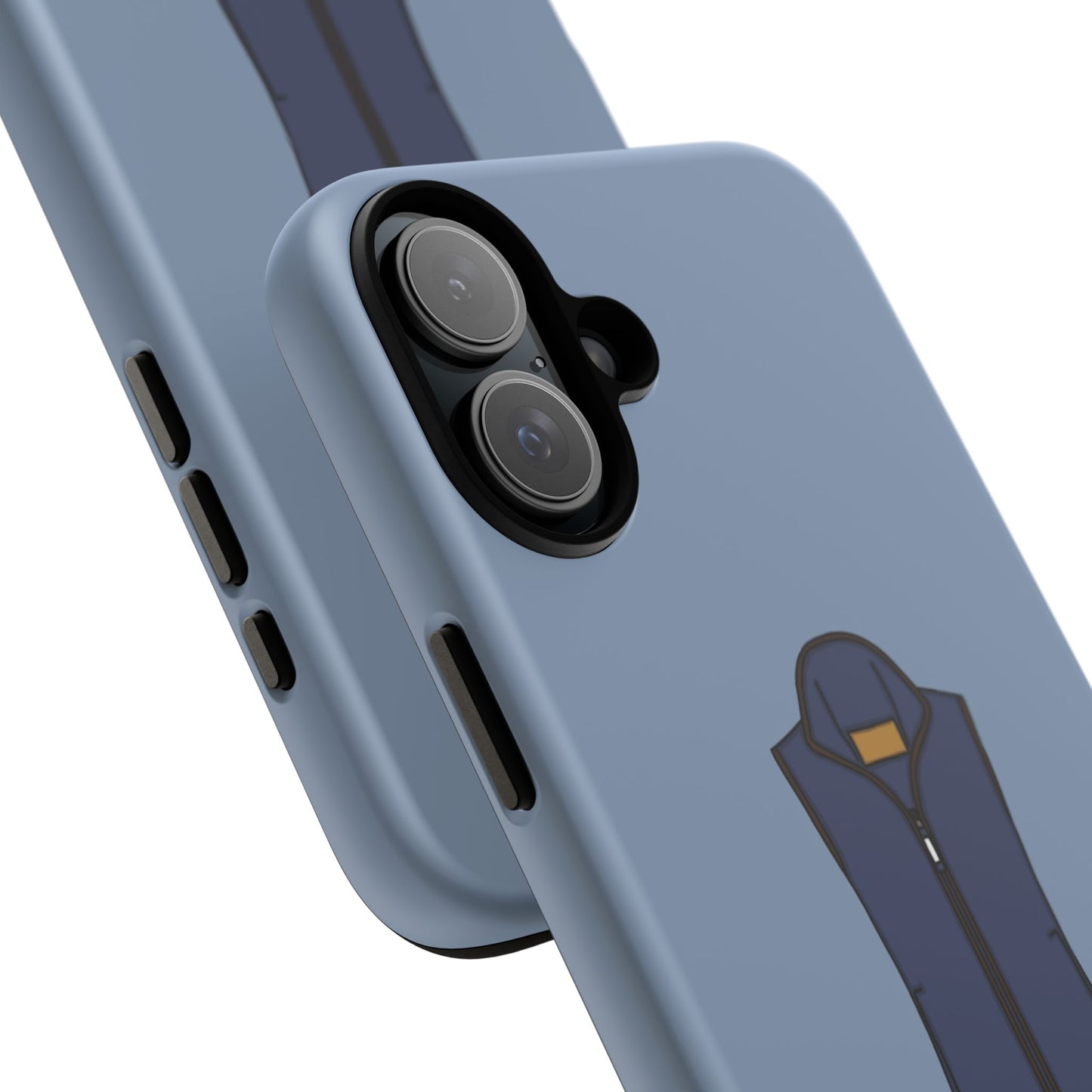 Blue fleece case