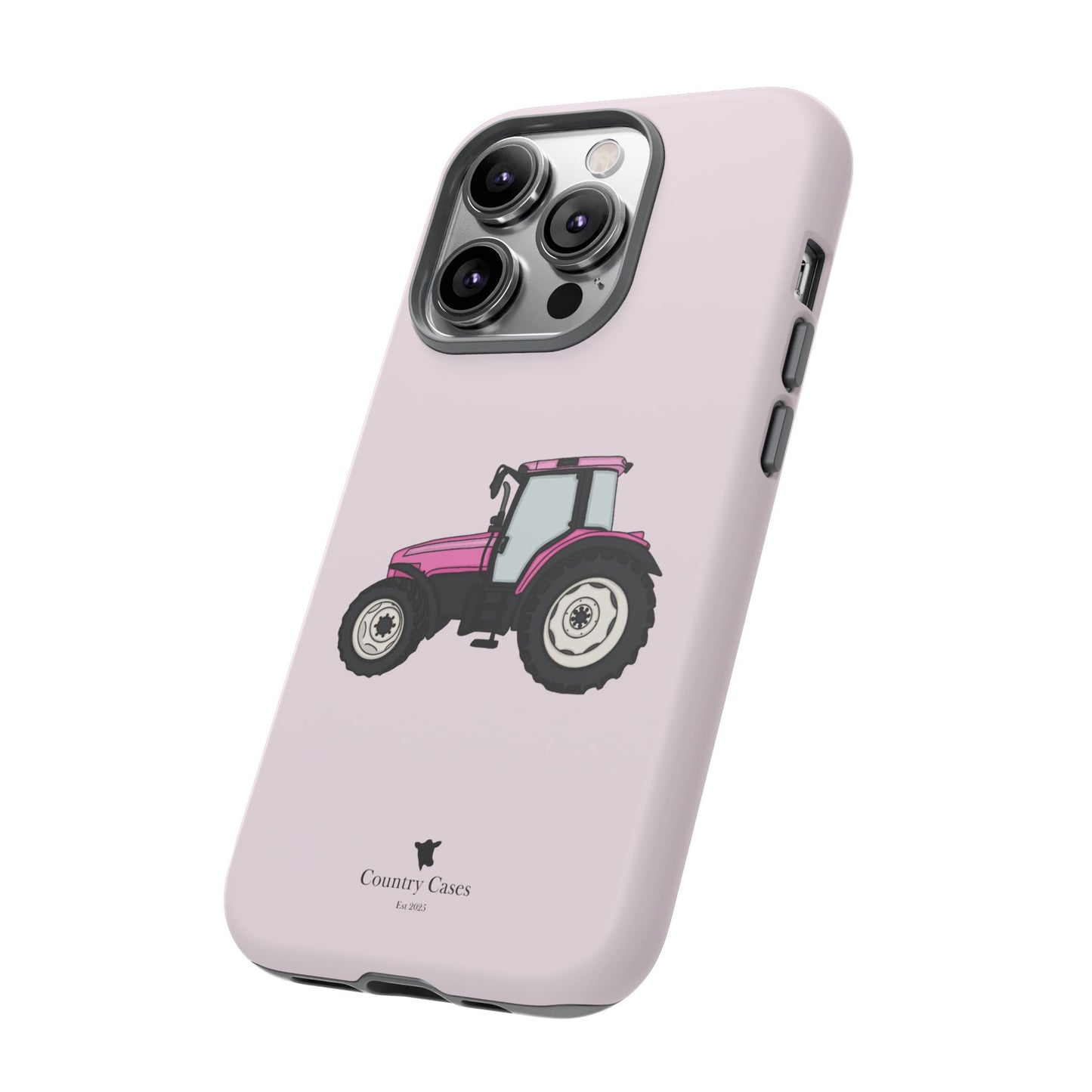 Pink tractor case