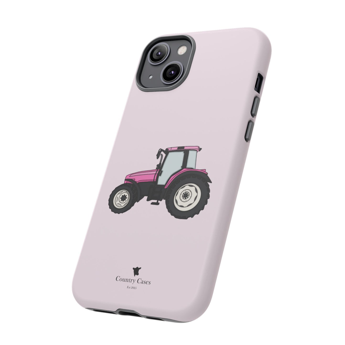 Pink tractor case