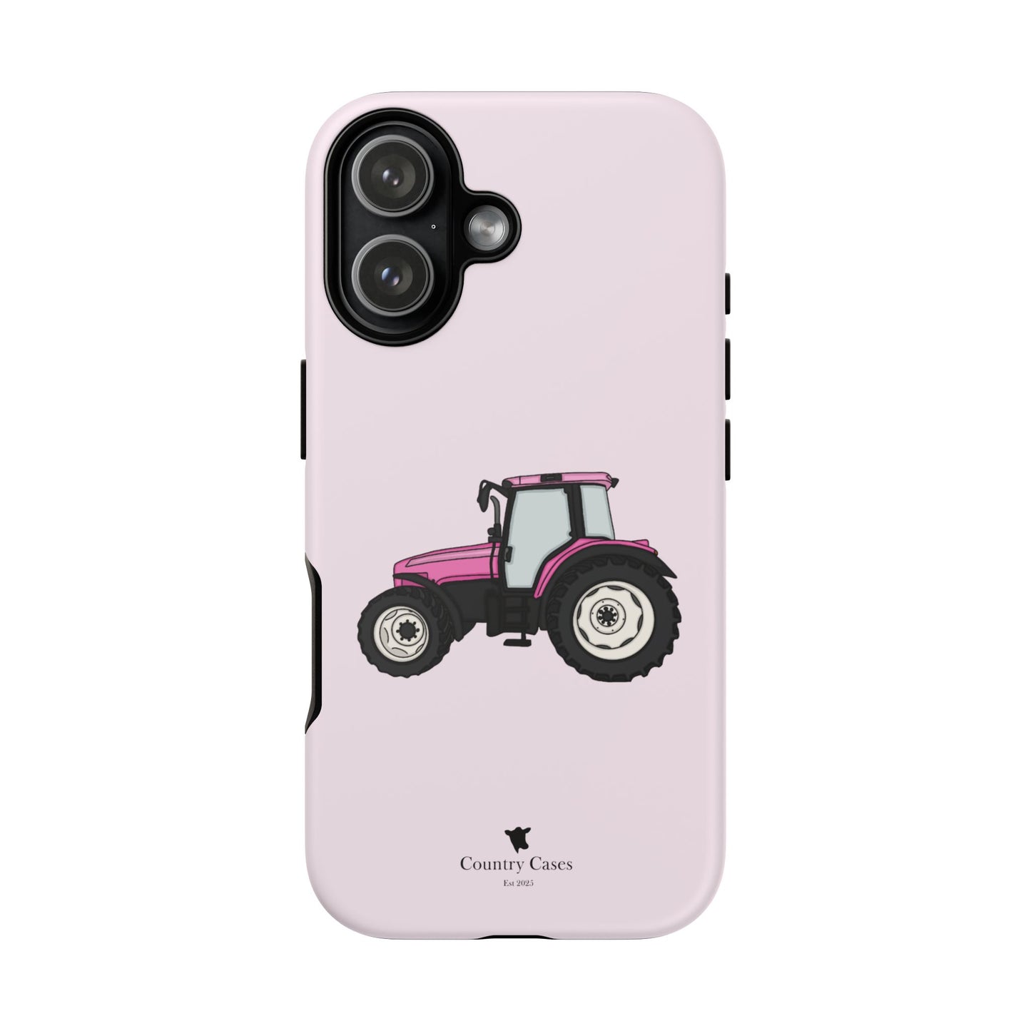 Pink tractor case