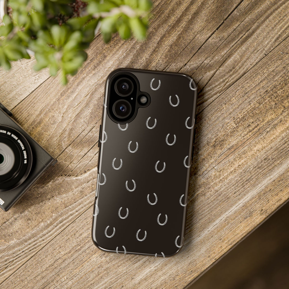 Wood Horse Shoe Case