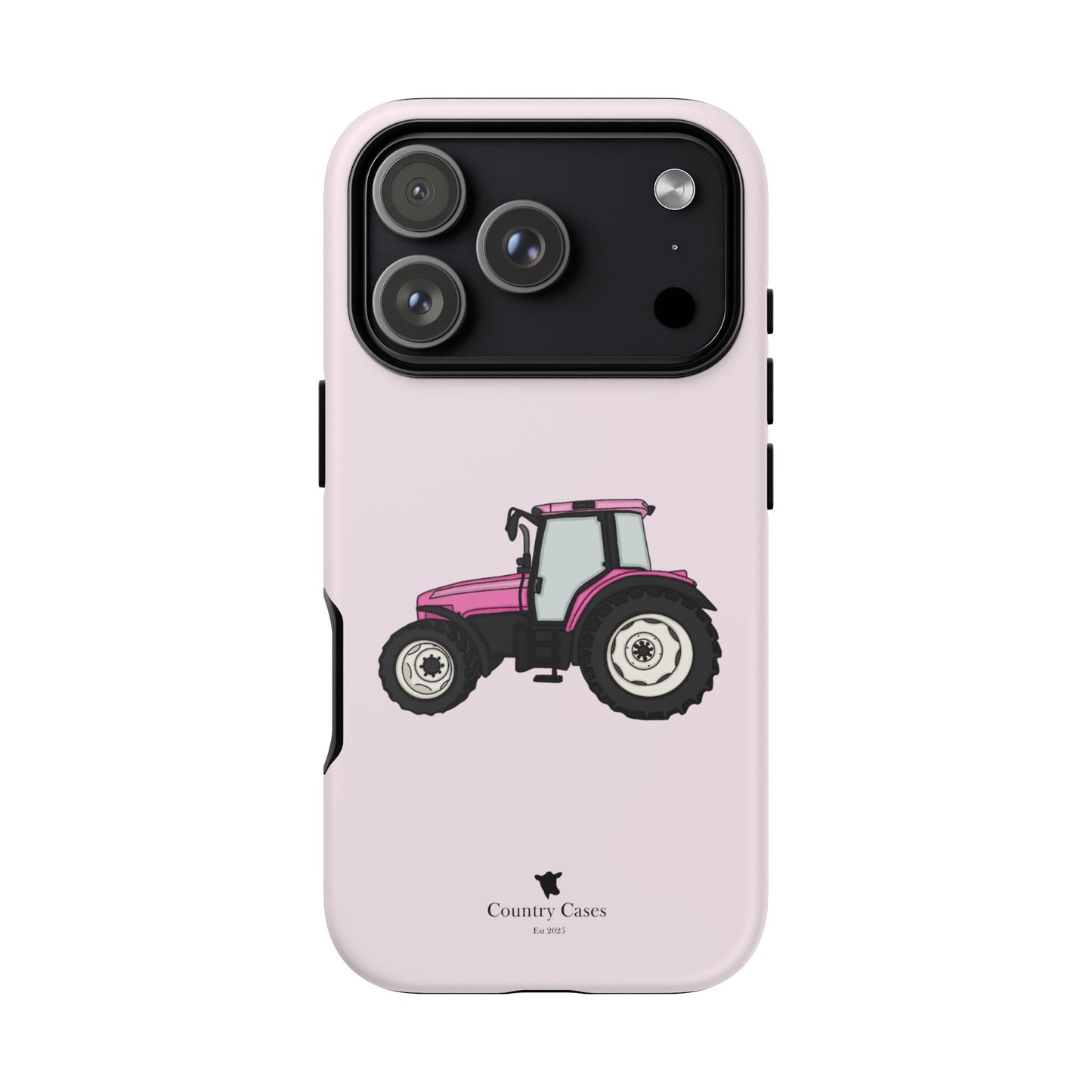 Pink tractor case