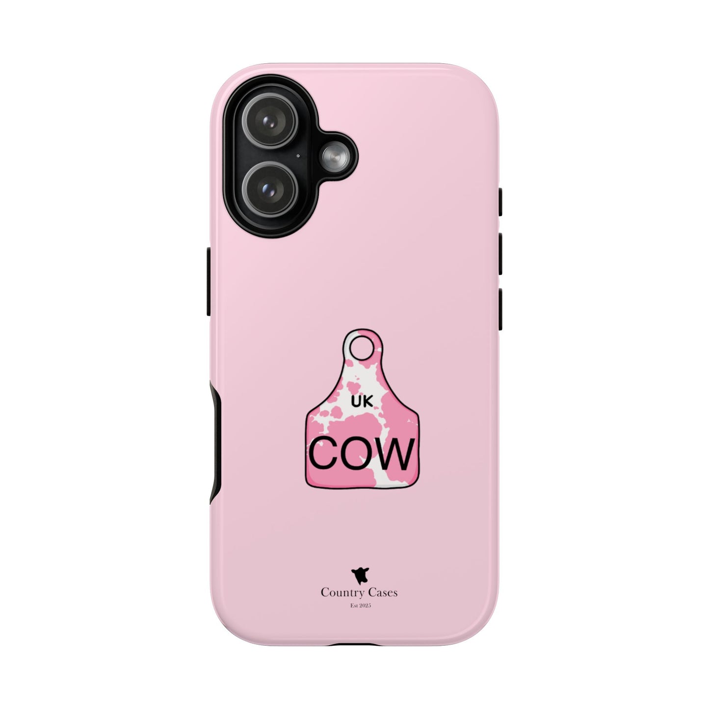 Pink ear tag case