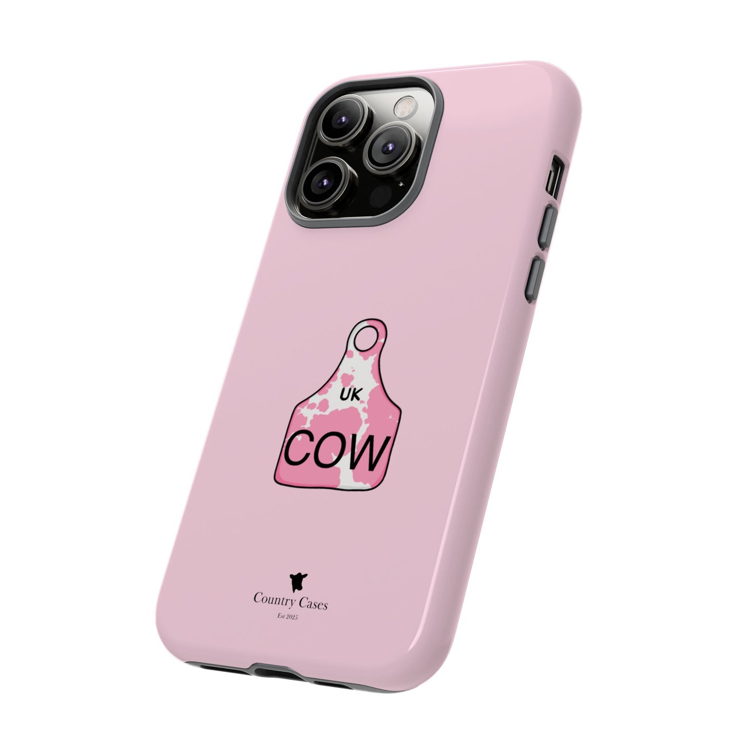 Pink ear tag case