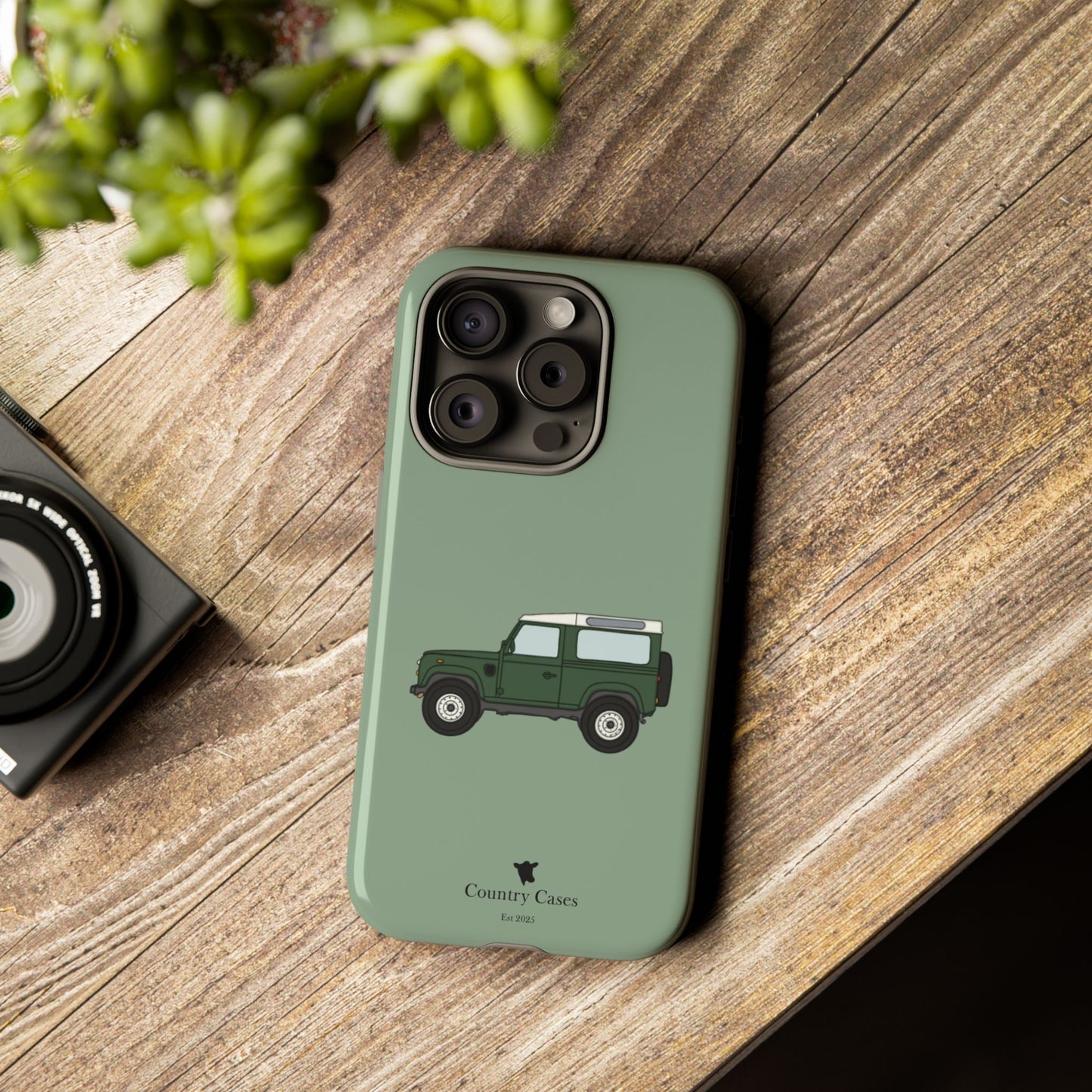 Green landy phone case