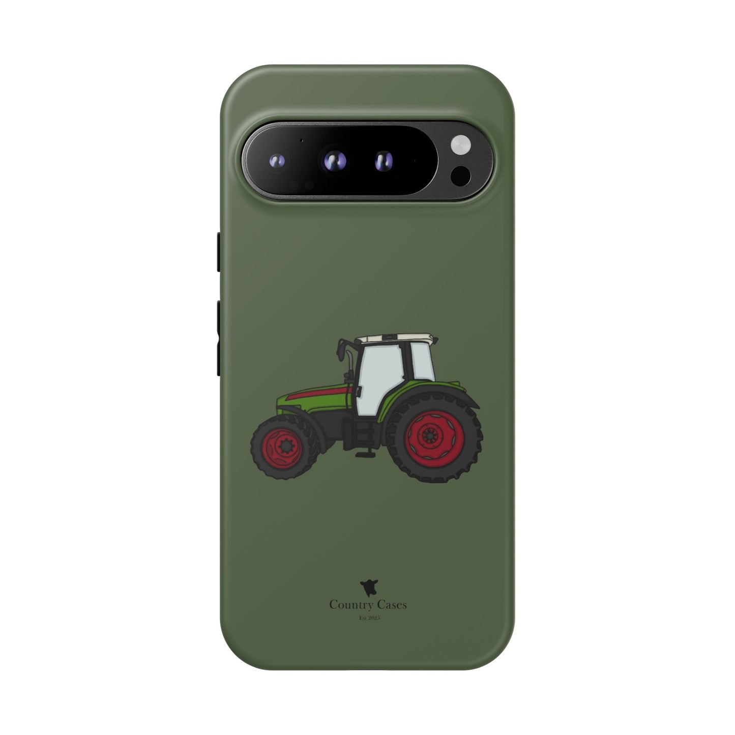Android green tractor case
