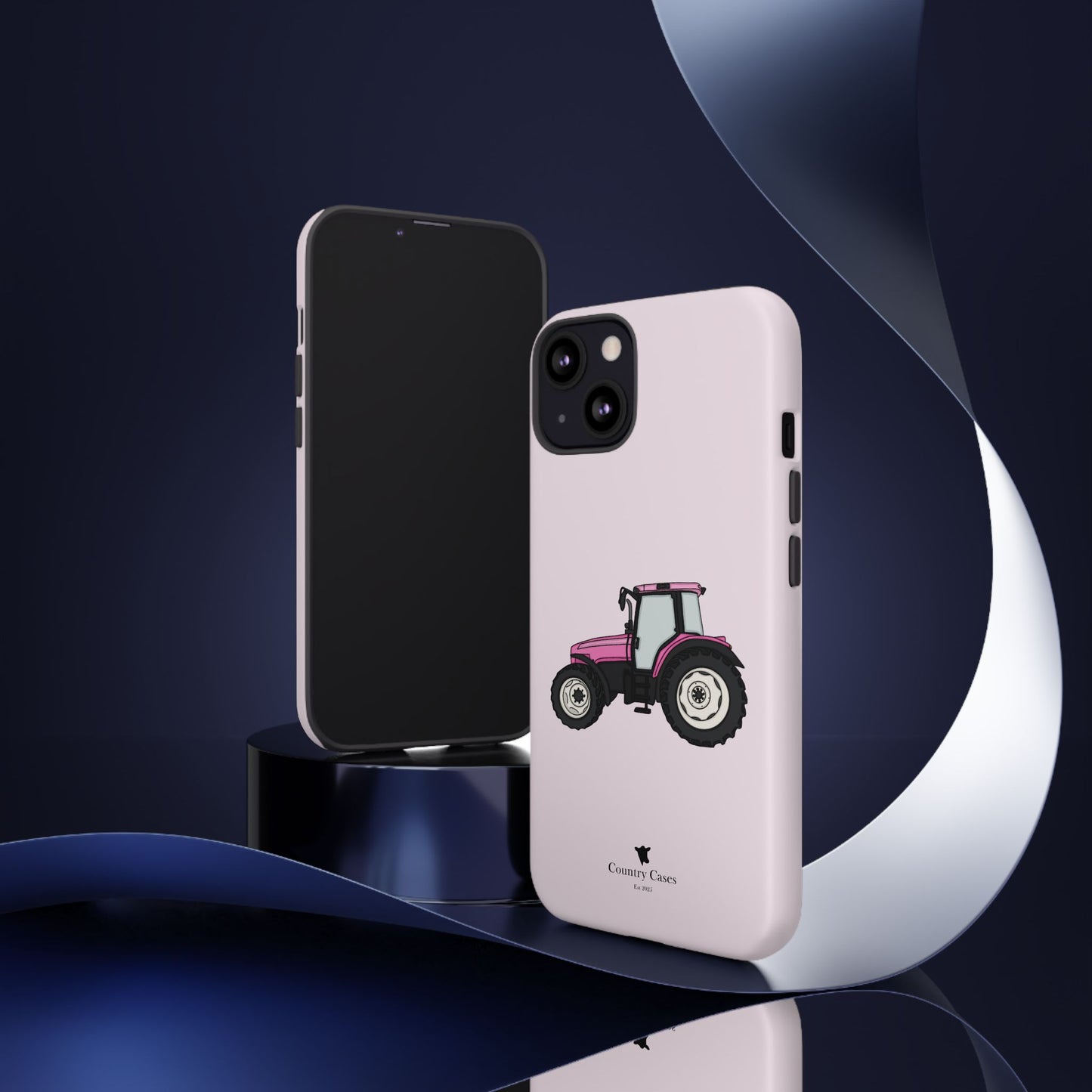 Pink tractor case