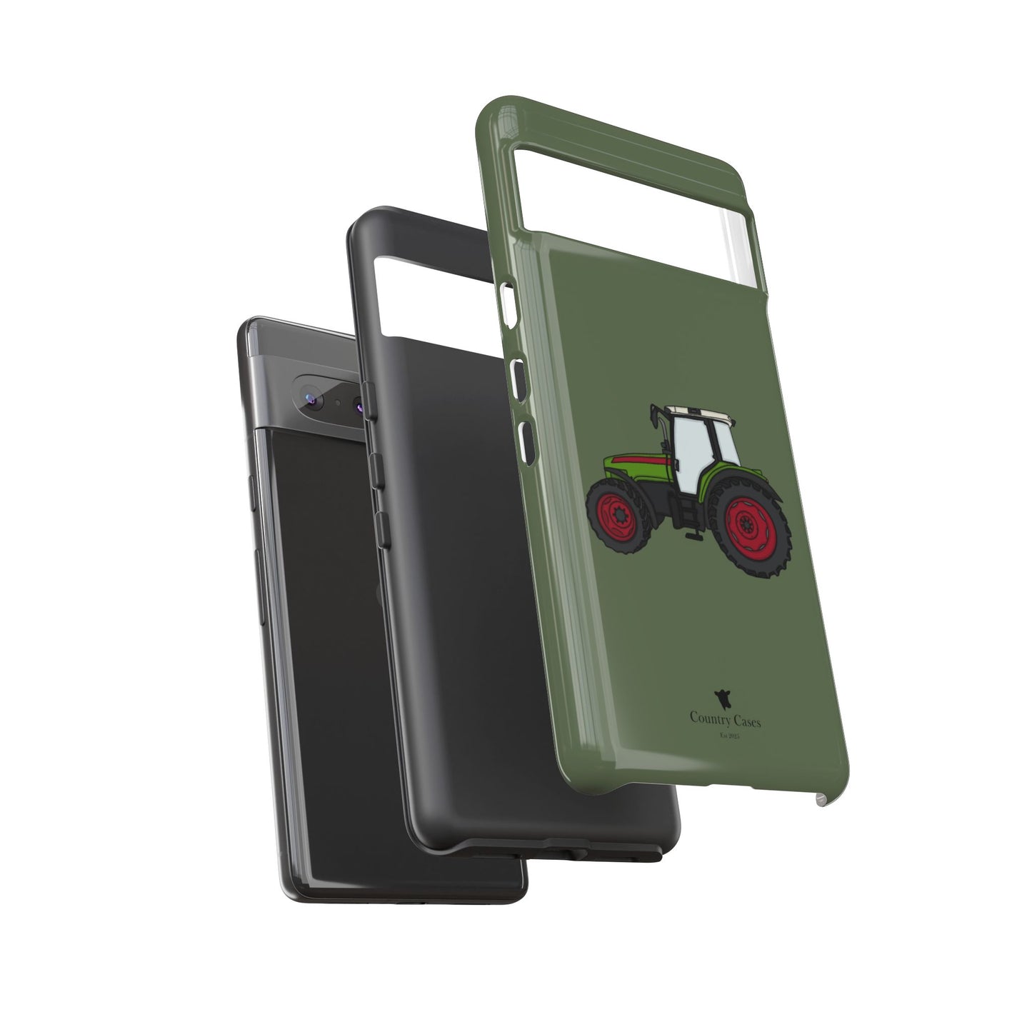 Android green tractor case