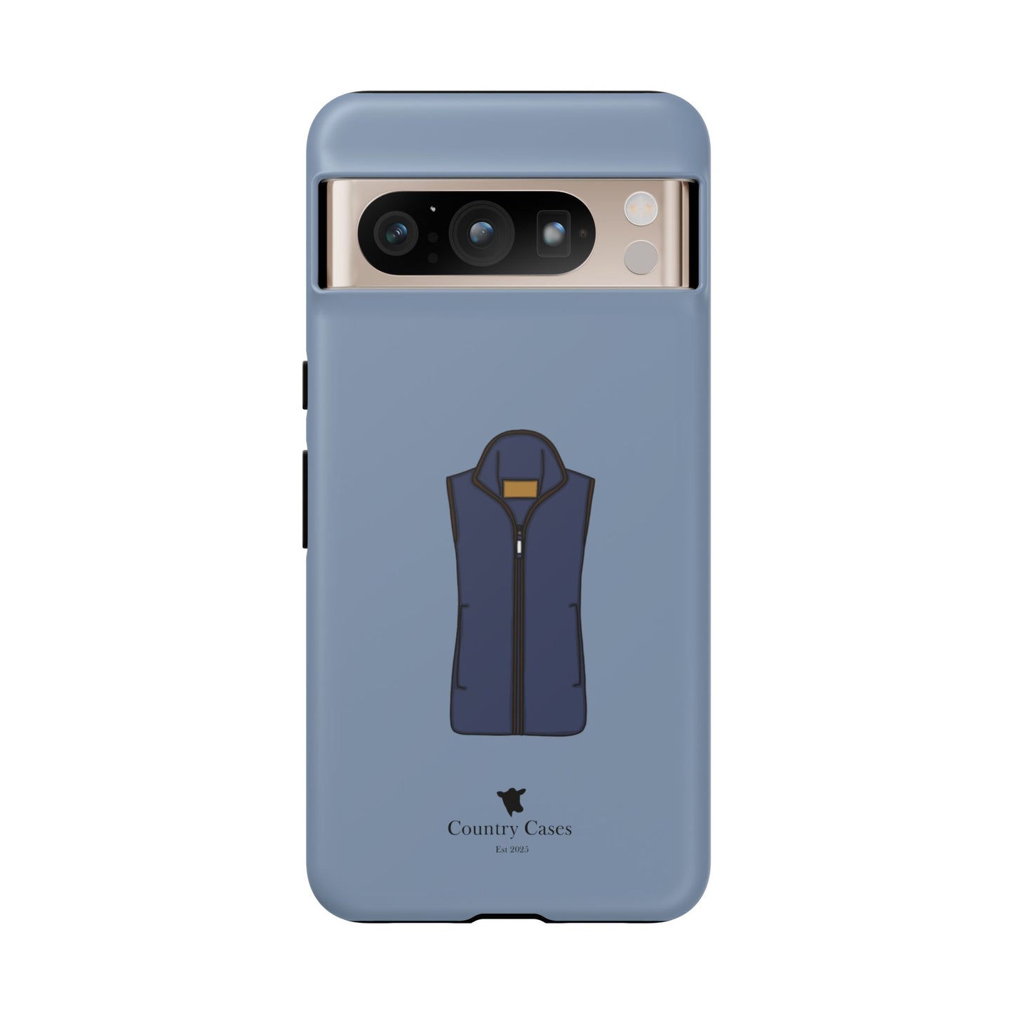 Android blue waistcoat case