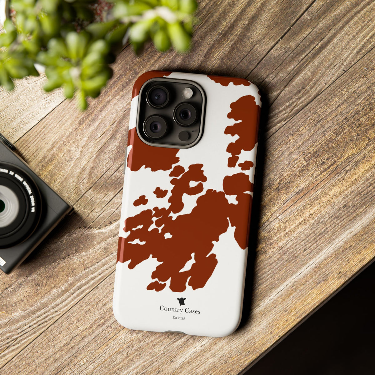 Red Cow Print Case