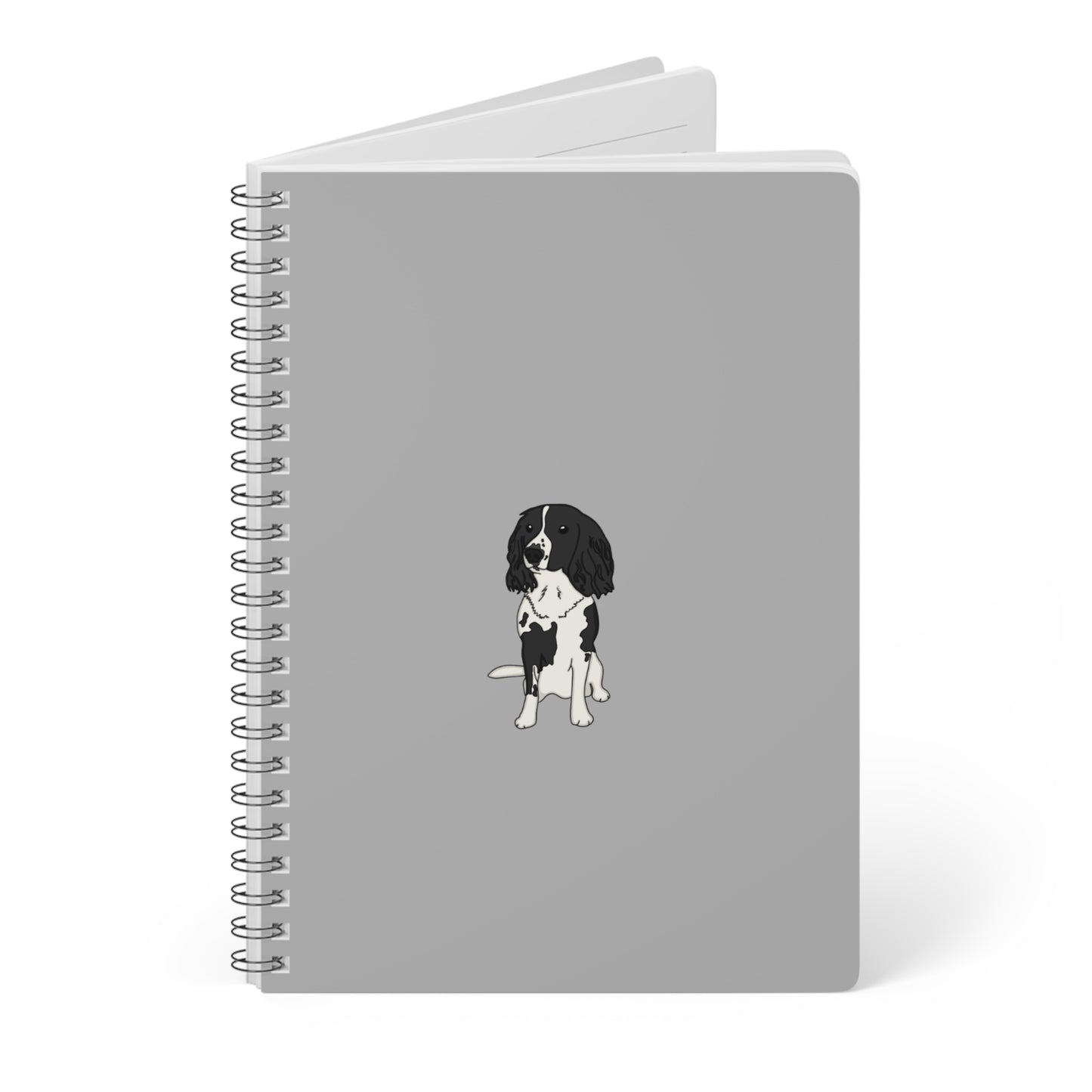 Black spaniel notebook